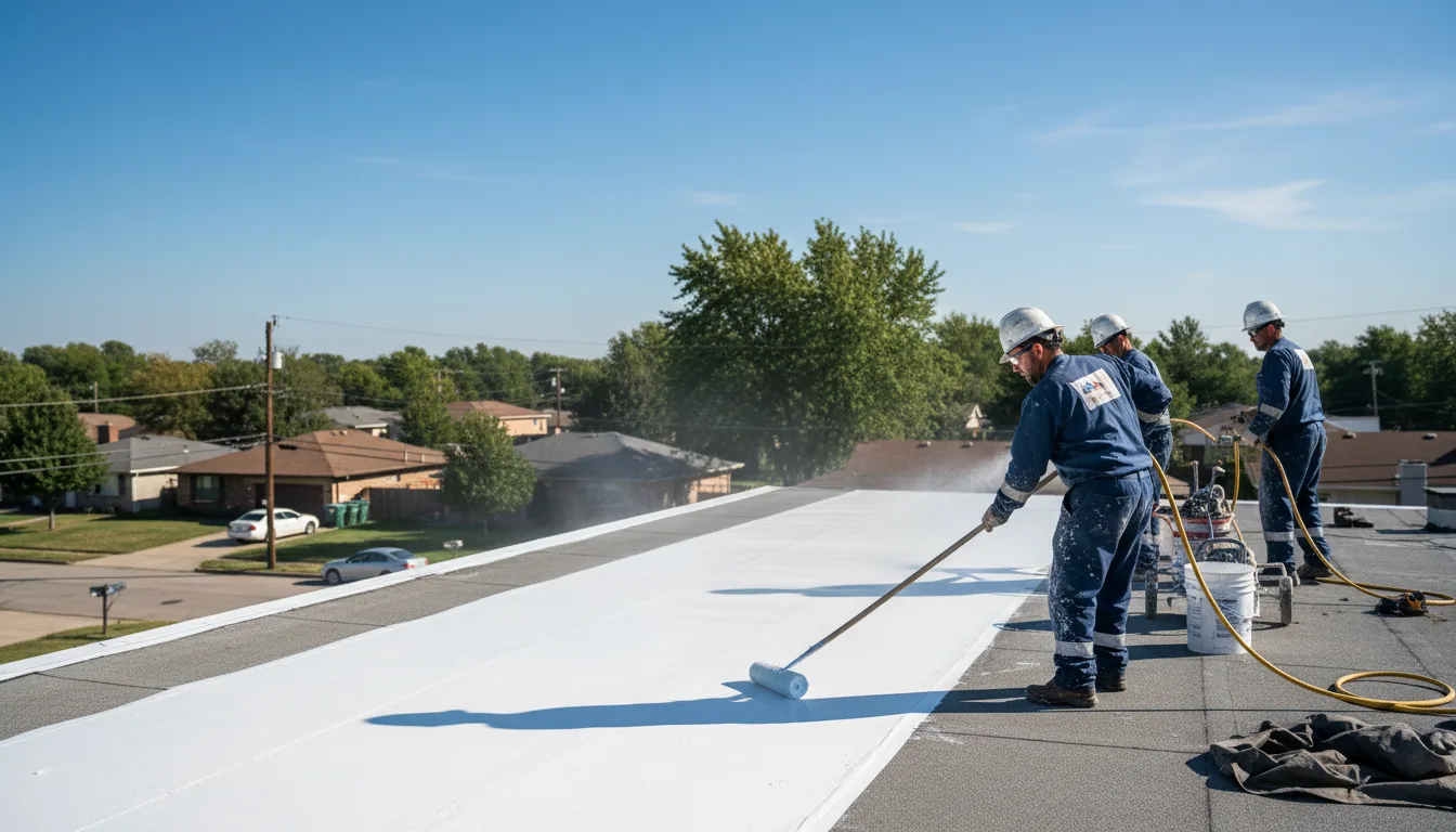 Commercial roof coating in Marcus Hook, PA near me
